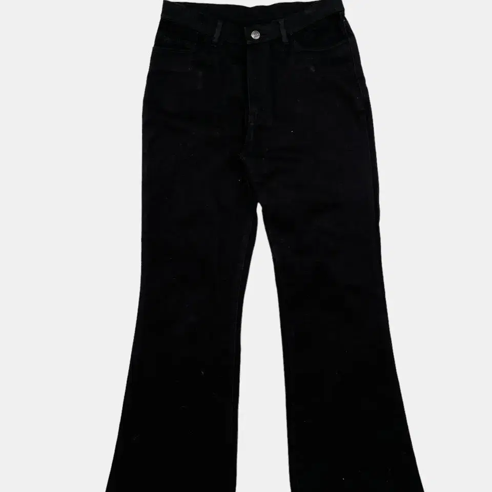 vintage black boots cut denim pants