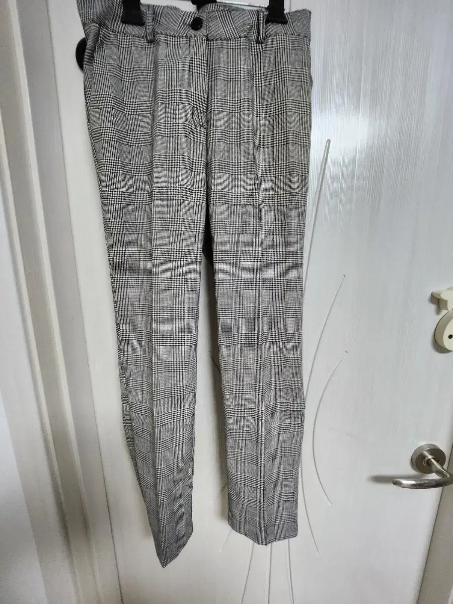 (New)Keum Choker Gaeul.Winter Check Slacks Suit PantsL size