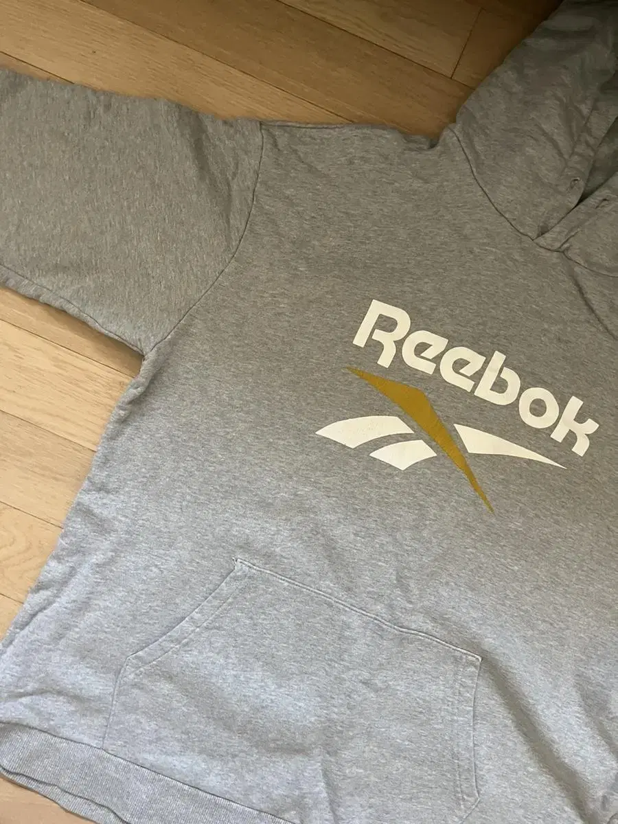 REEBOK gray hoodie for sale