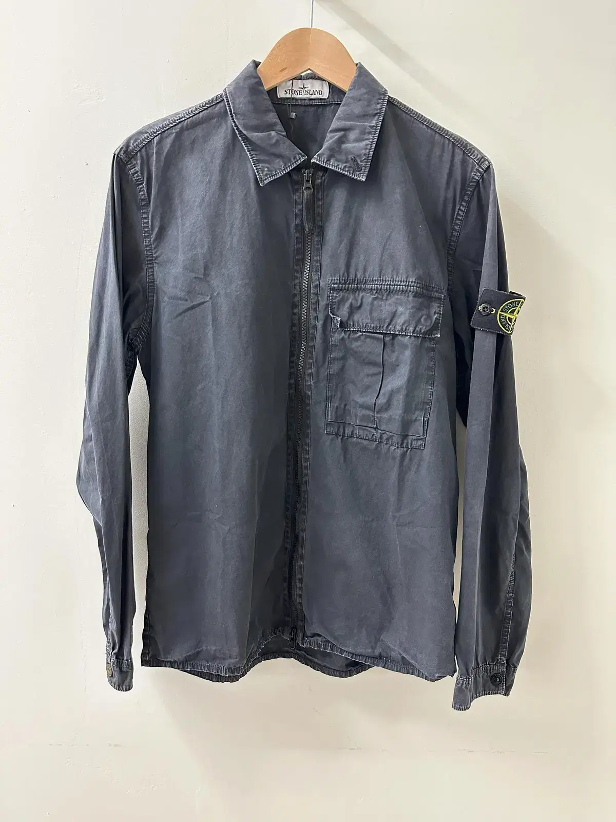 Stone Island Olde Effect Overshirt Navy (7115115WN)