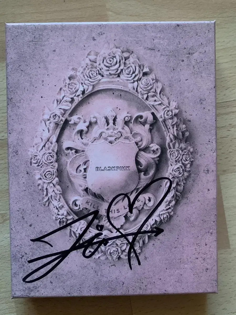 Full photocardO) black pink Kildislove jisoo sign album Pinkver