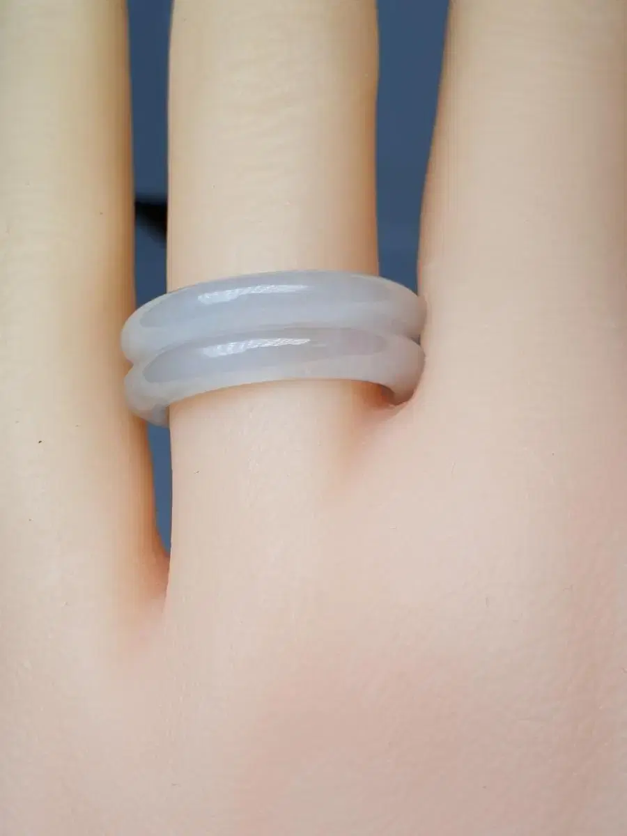 No. 35 Natural High-Quality Jade Myanmar Ajade Jade Ring