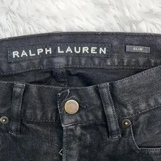 랄프로렌(RalphLauren) 블랙라벨 라이더 블랙데님진