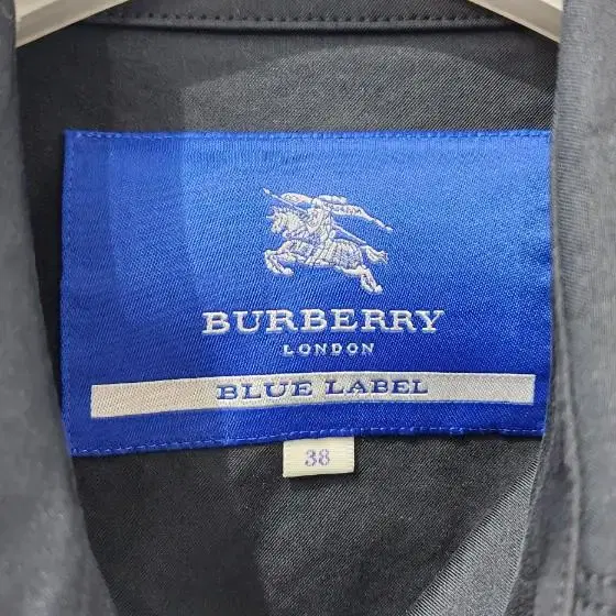 버버리(BURBERRY) 트렌치 미디 코트 블루라벨