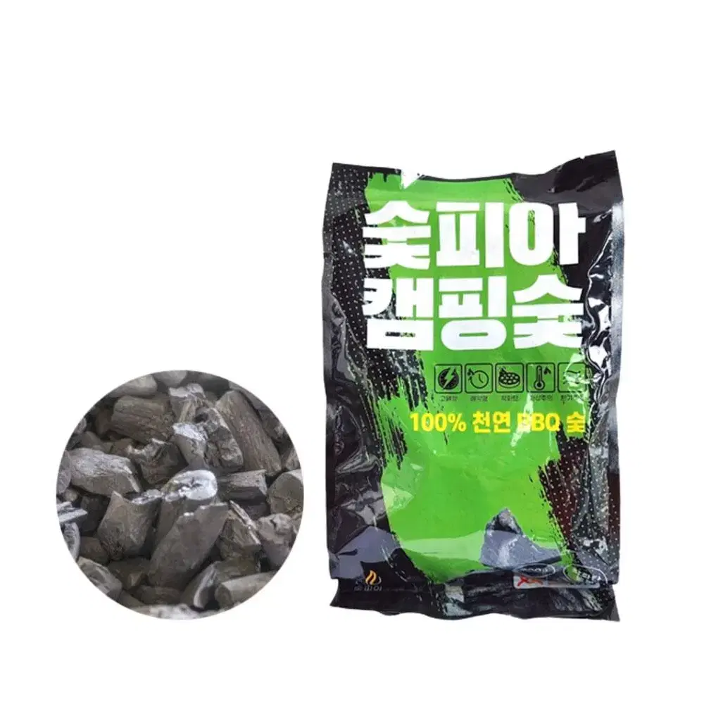 바베큐숯 고열량 절약형 직화탄 천연 비비큐숯 700g