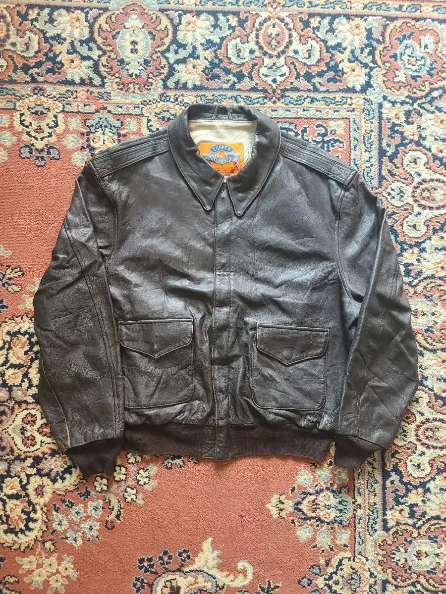 80sCooper Type A-2 Leather Flight Jacket