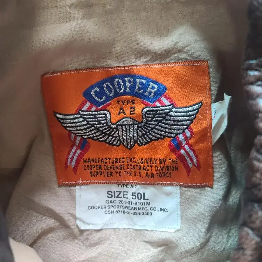 Cooper Type A-2 Leather Flight Jacket