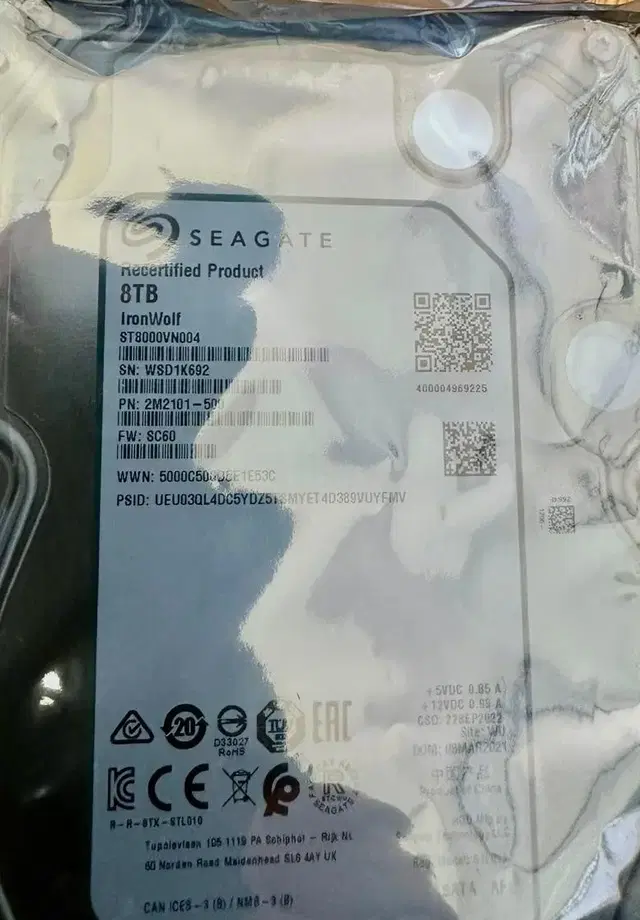 나스용 8TB Seagate IronWolf 2EA