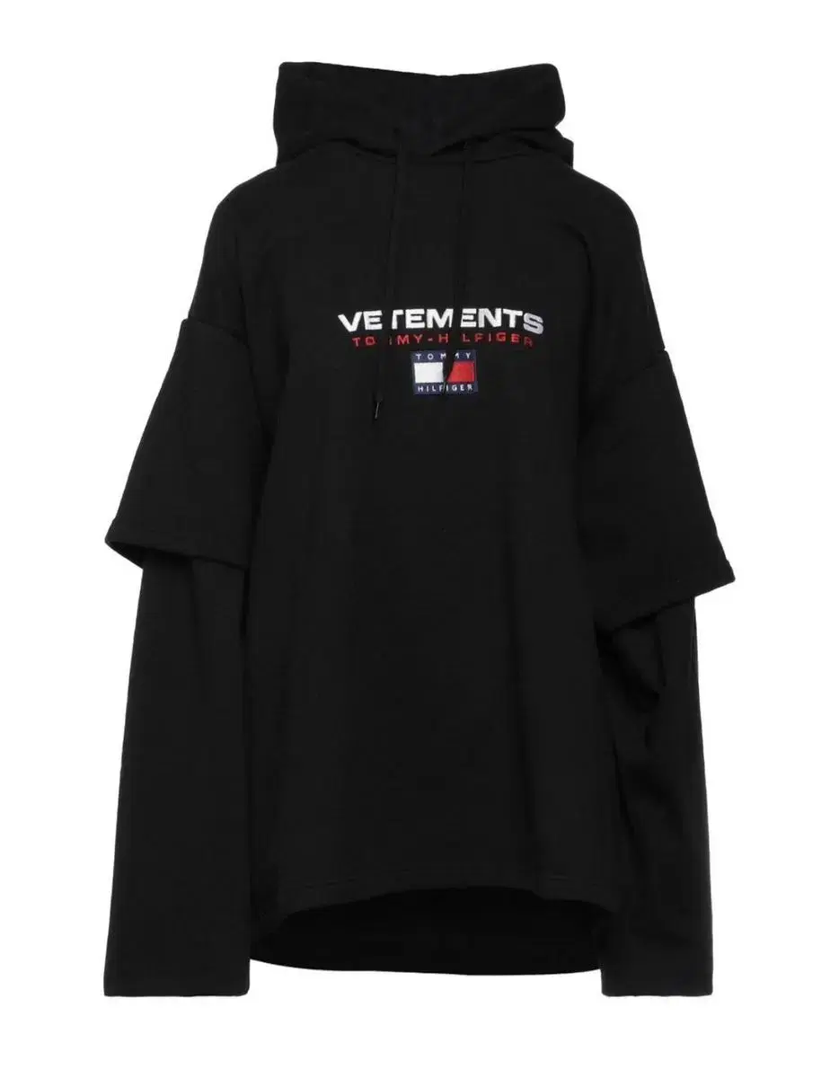 [S]BETMAN X Tommy Hilfiger Layered Hoodie Black