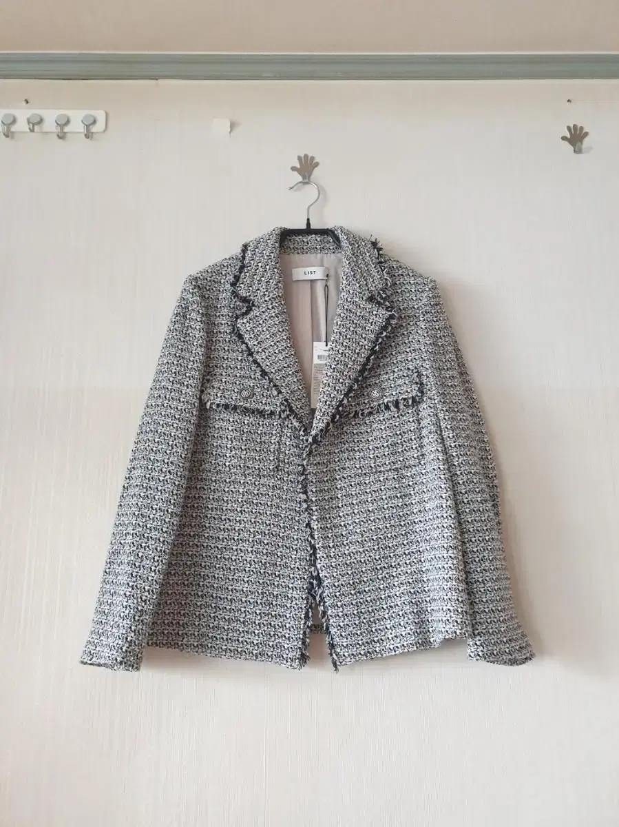 New products with tags Italian fabric tweed jacket