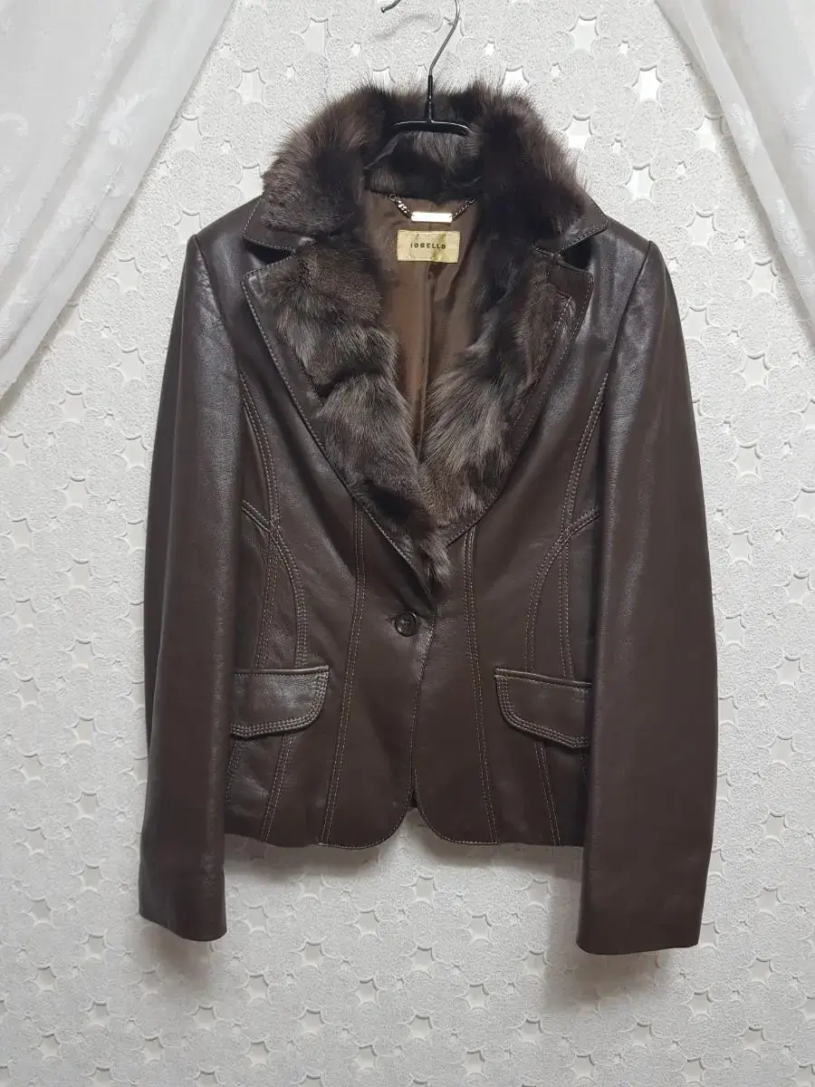 IOBELLOFox fur sheepskin jacket size 55