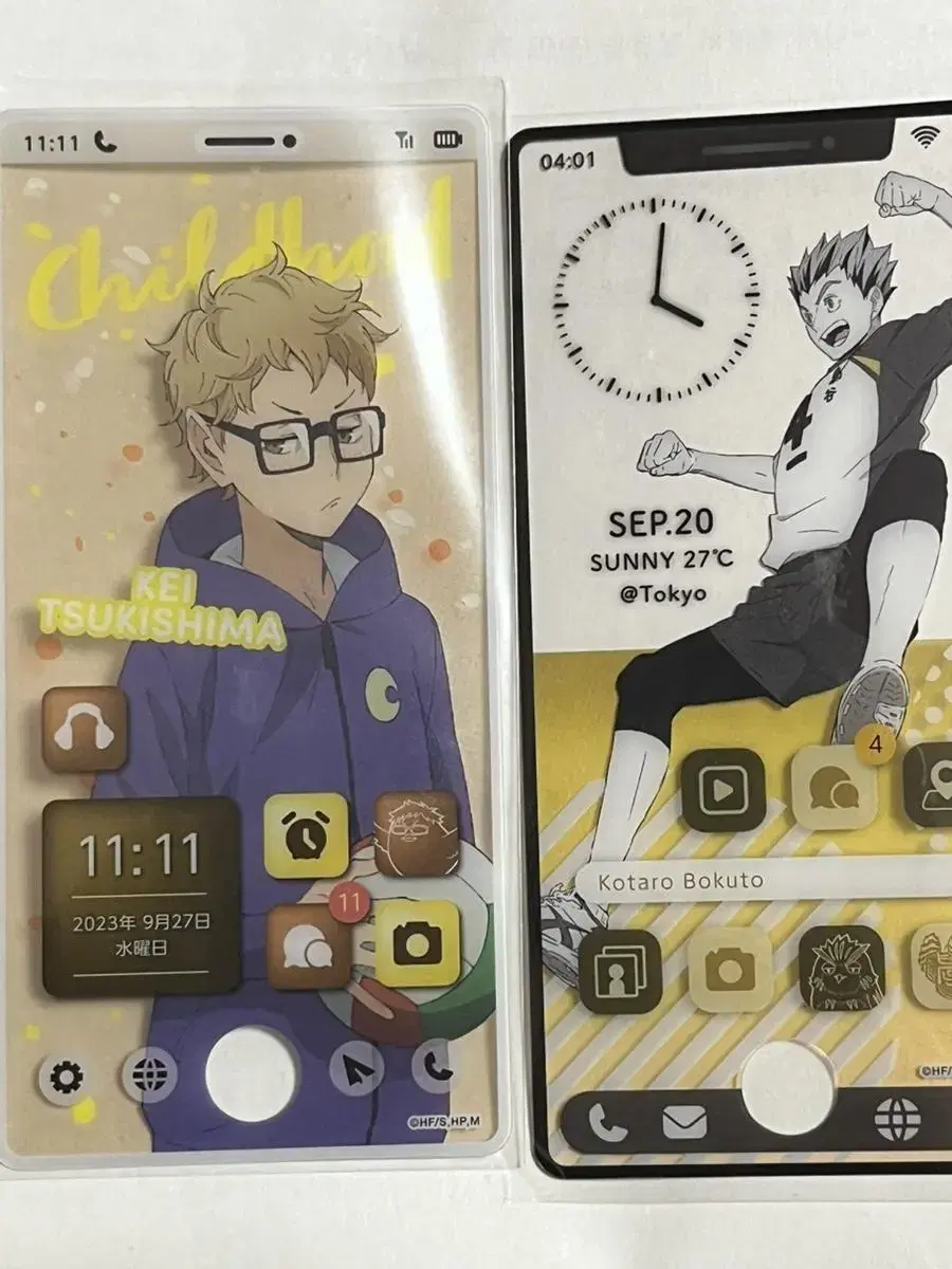 Haikyuu Tsukishima Bokuto Smartphone Card