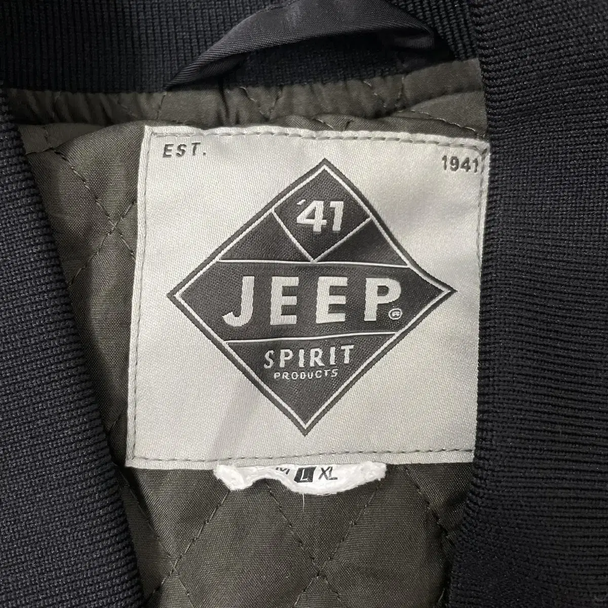 JEEP spirit 블랙 봄버자켓 L