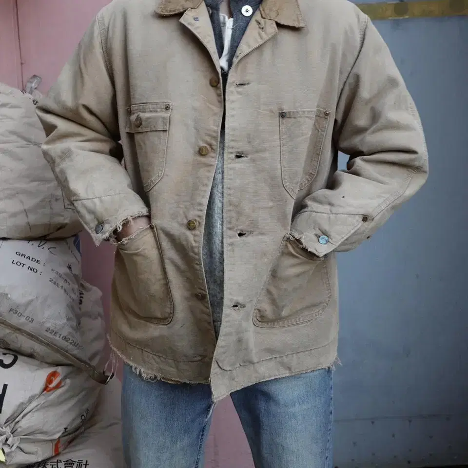 80s carhartt canvas chore jacket