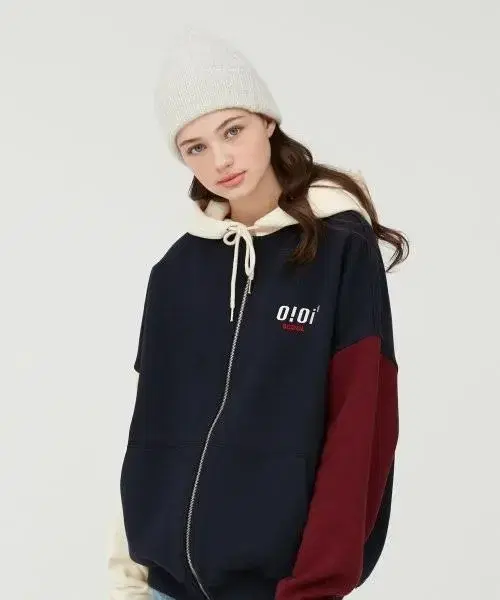 오아이오아이 후드집업 2019 ORIGINAL HOOD ZIPUP nav