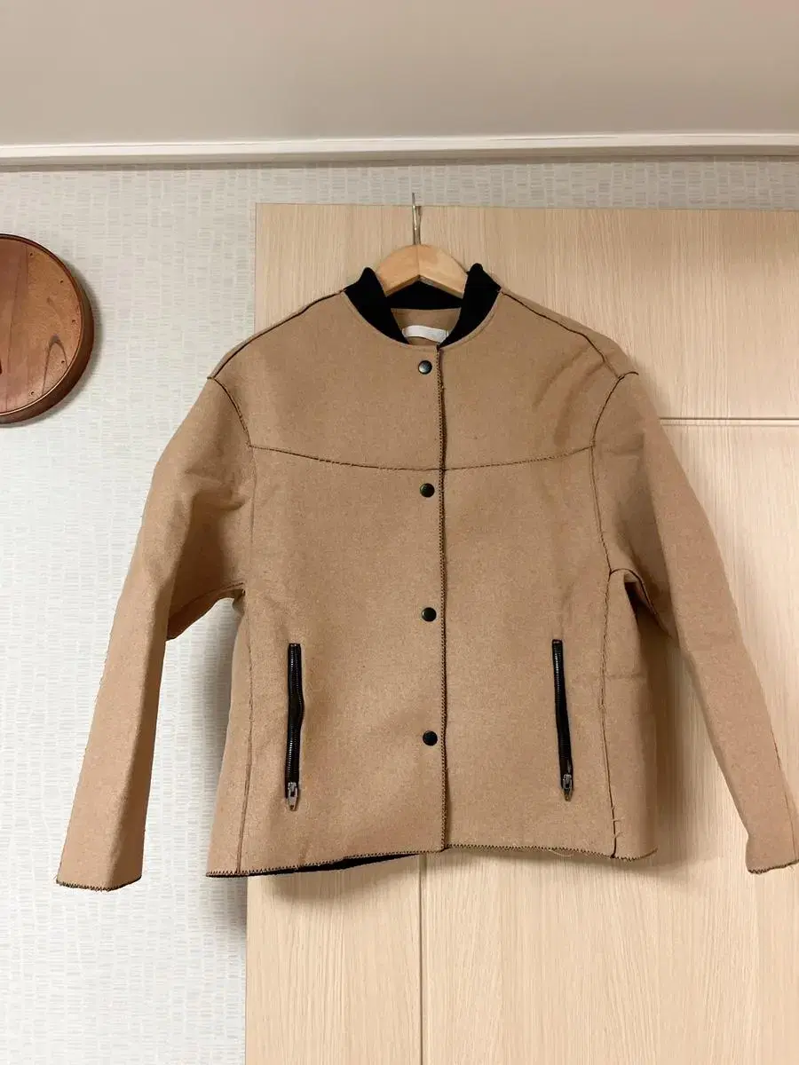 Camel Blouson Jacket