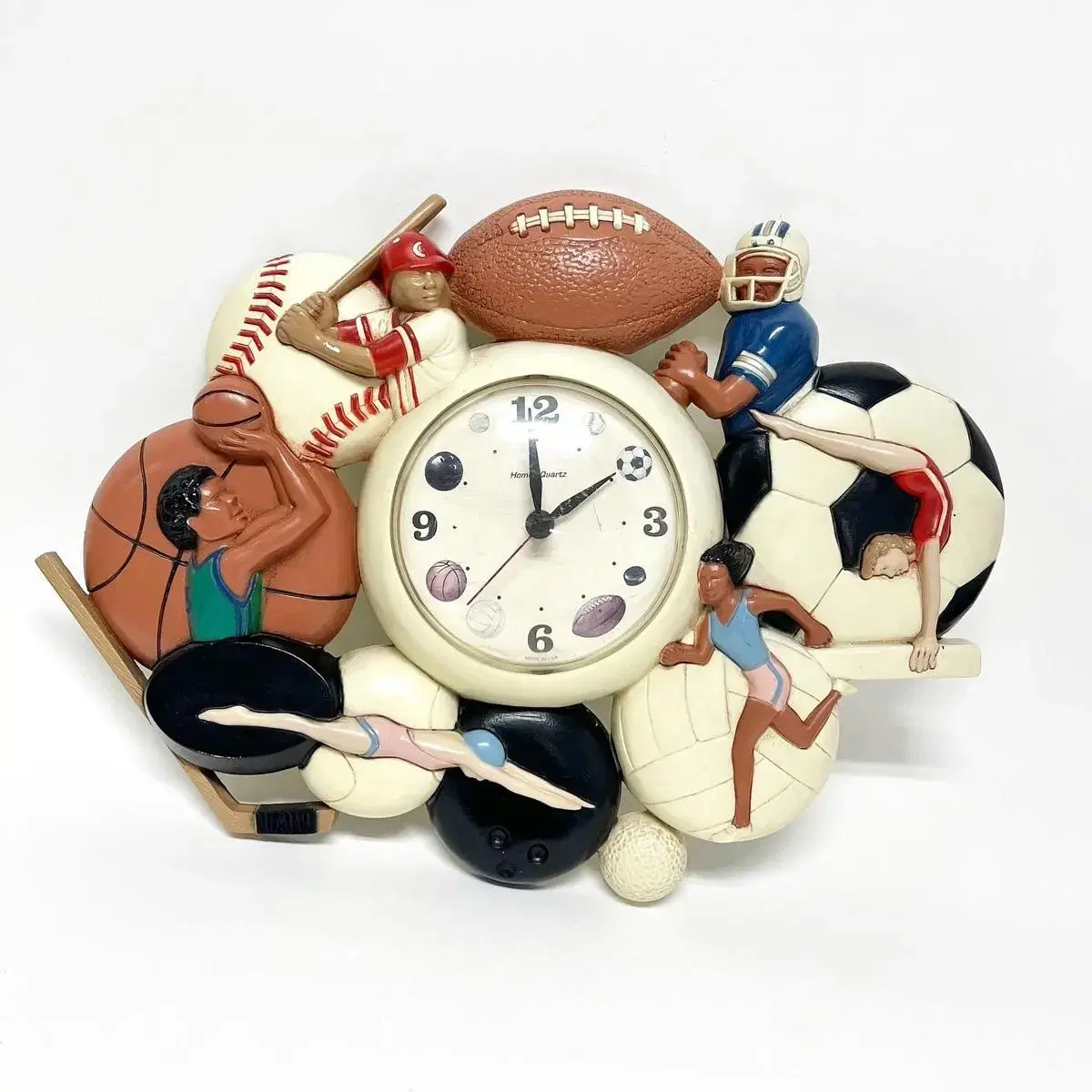 1990s Burwood homco Sports Hanging clock