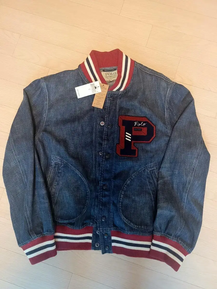 [New, L] Polo Ralph Lauren Tiger Patch Letterman Varsity Jacket Baseball