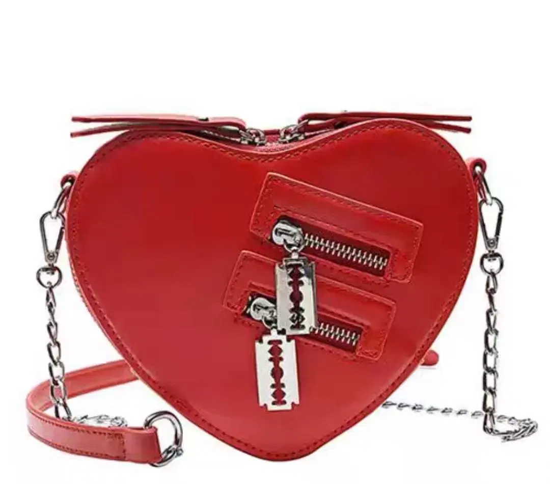 Pretty Fashion Heart Leather Bag