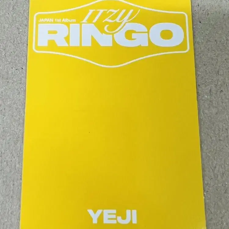 Itzy 일본 ringo 타워레코드 럭키드로 [예지] 양도 [하자있음]