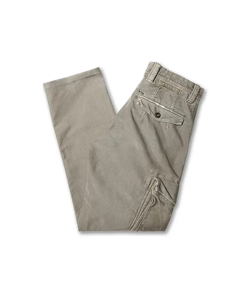 Incotex [Incotex] Beige moleskin F/W vintage classic cargo pants