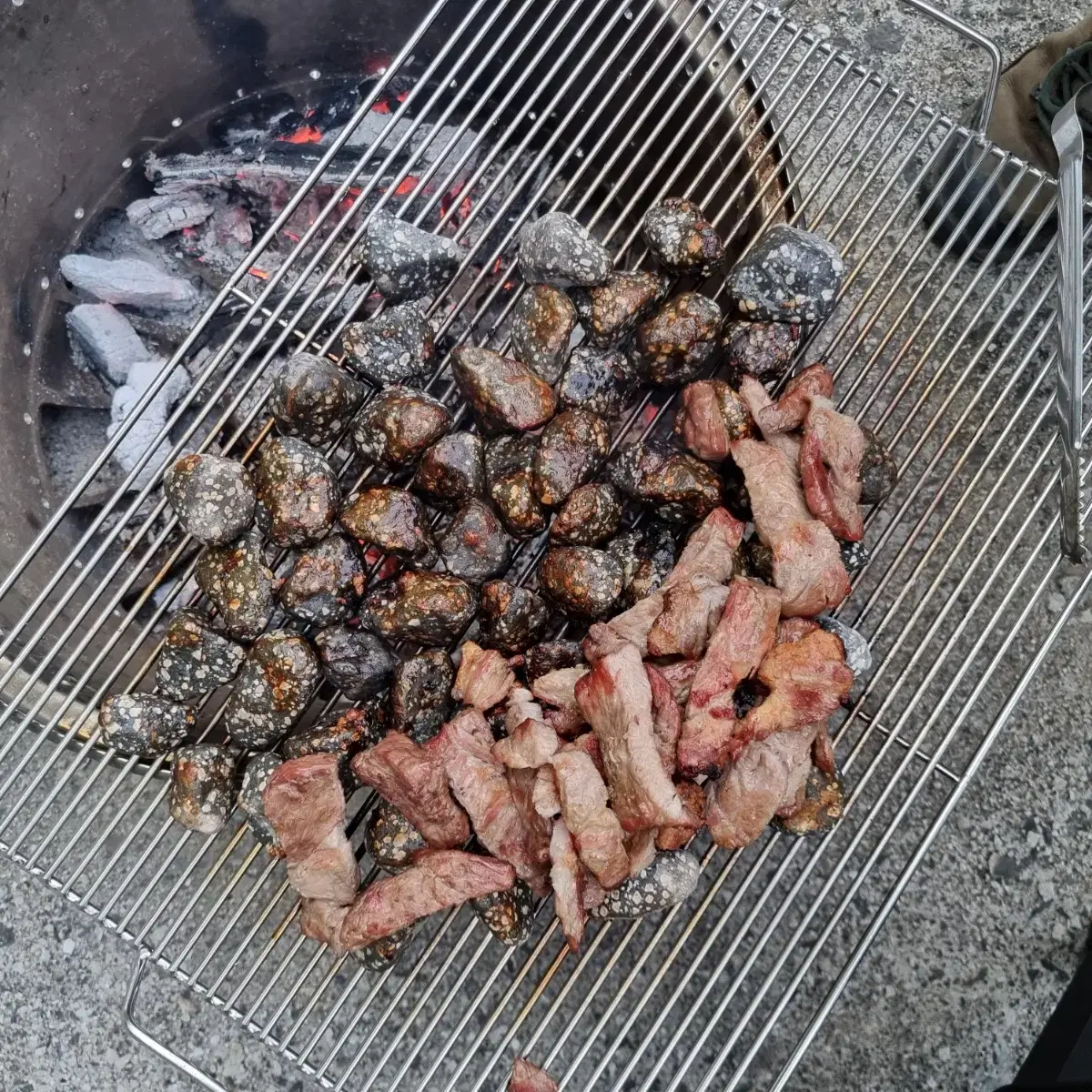 맥반석 약돌로 캠핑가서 구워 드셔보세요