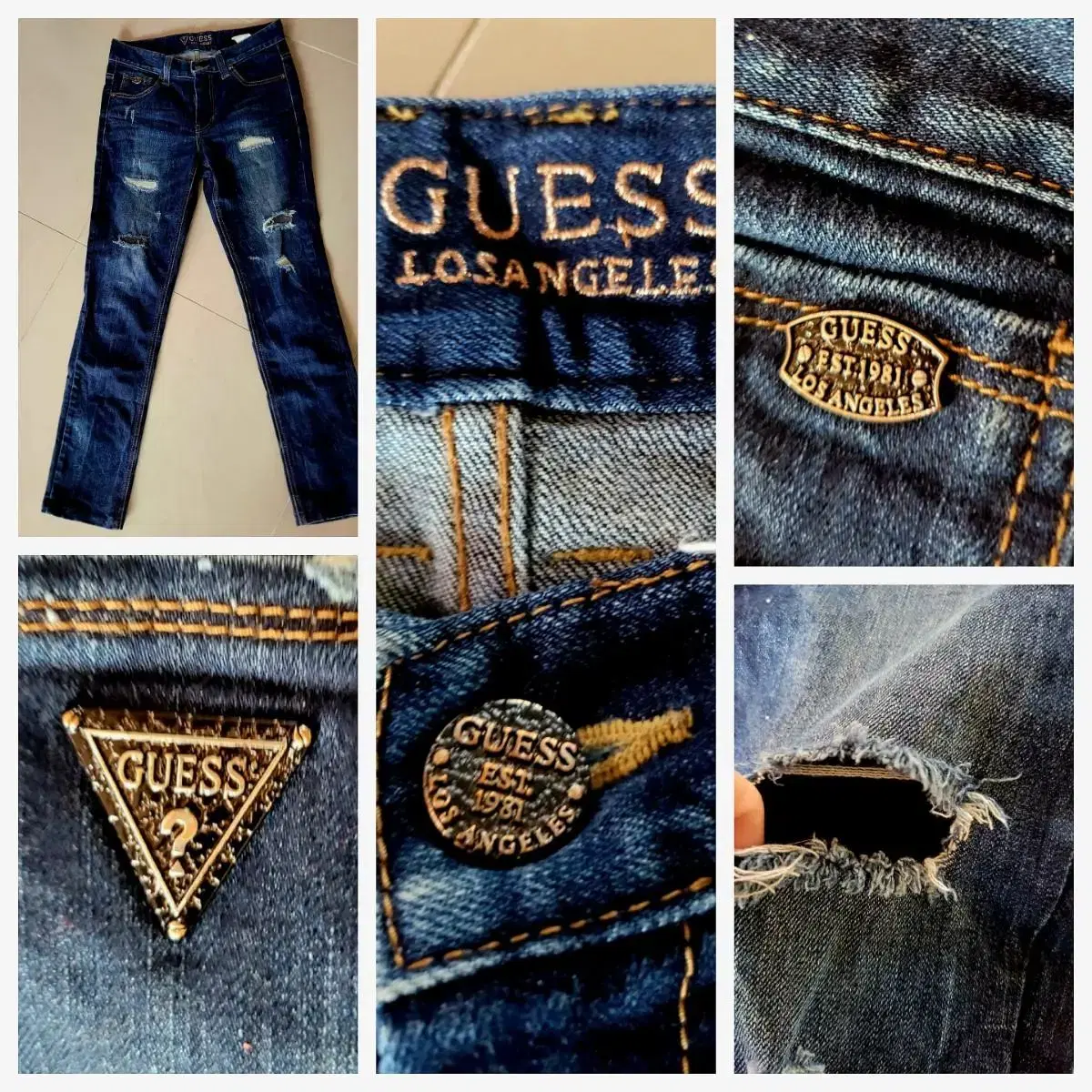 Guess/워씽찣청바지/28인치