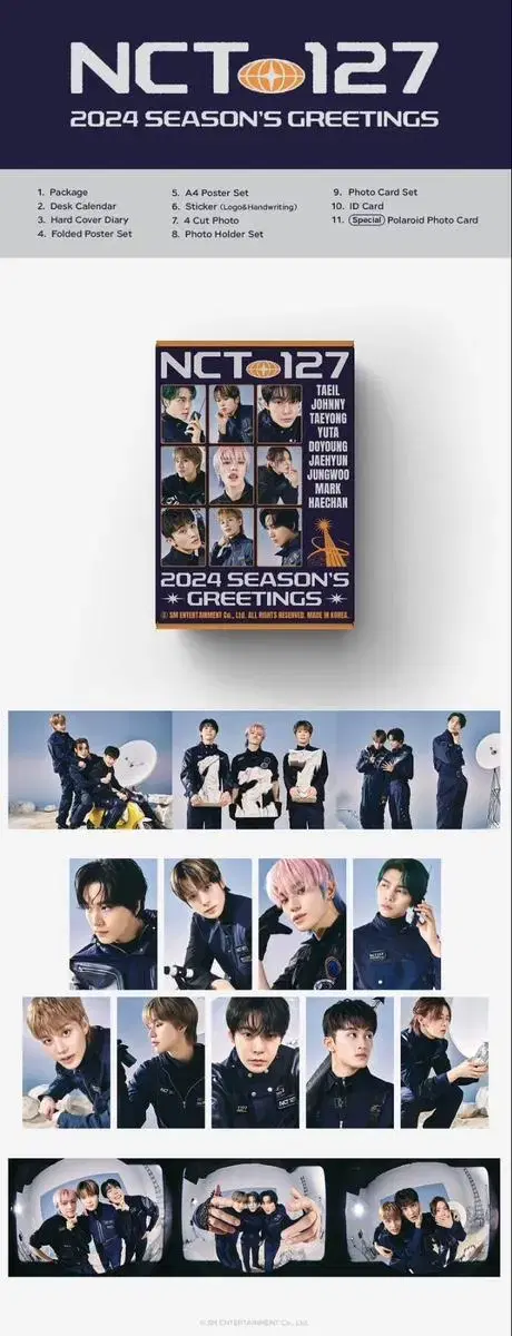 2024 nct 127 season's greetings buncheol taeiljohnnyyuta doyoungjungwoo