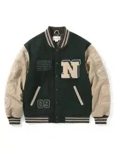 Records Varsity Jacket Green