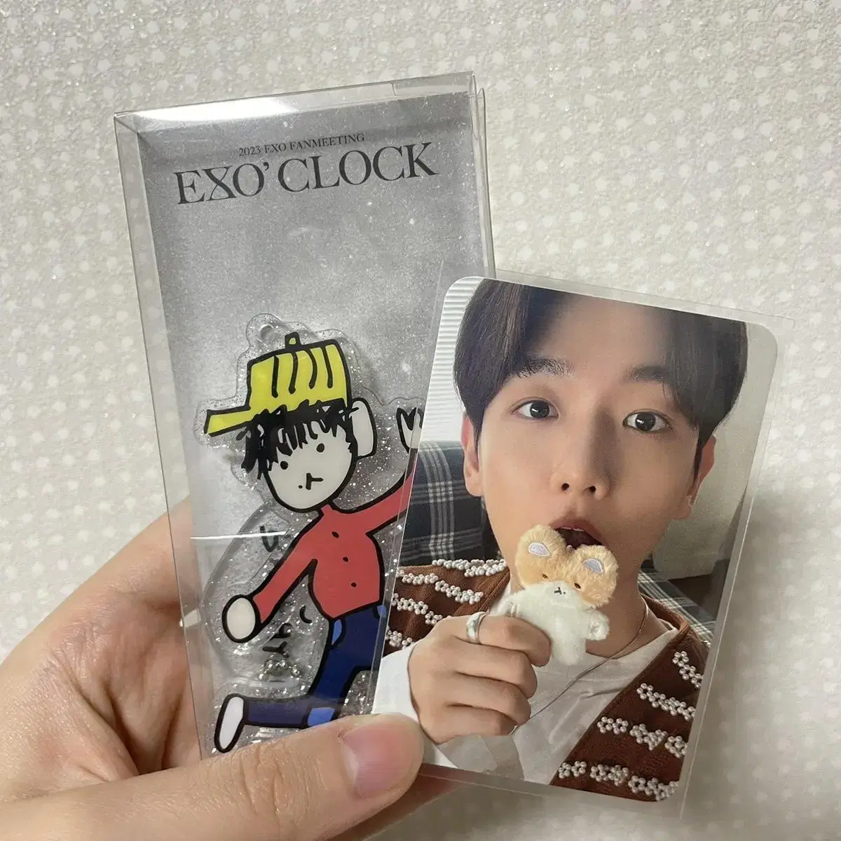 Baekhyun fanmeeting keyring photocard WTS