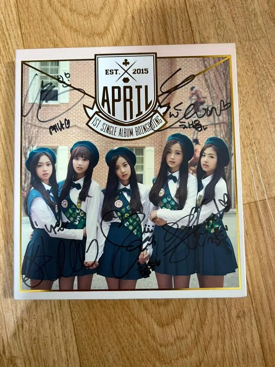 Written by APRIL sign album