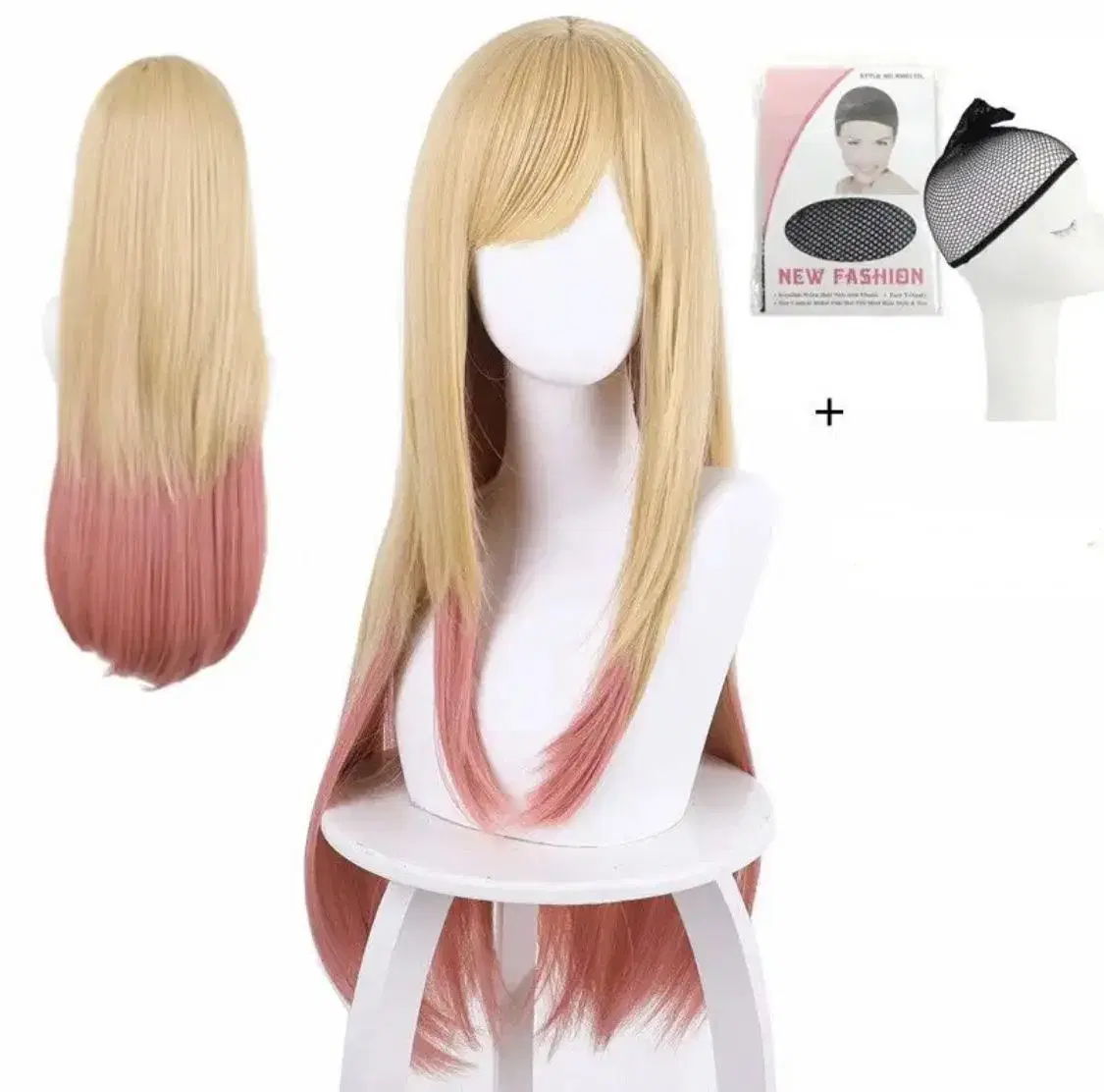 New Arrivals_ Ombré Blonde Pink Gradient Wig , Halloween Cosplay