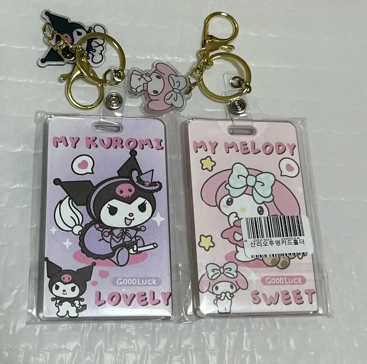 Sanrio Kuromi My Melody Mamel Transparent Card Holder Photo Card Holder