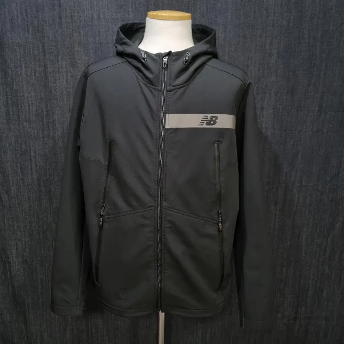 [Men 100] New Balance Brushed Hooded Zip-up Jacket 102407