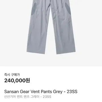 Sansangear vent pants grey size1-