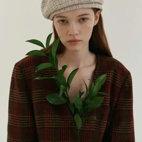 포에지담 돔 베레모 Dome Beret _ Tweed Beige