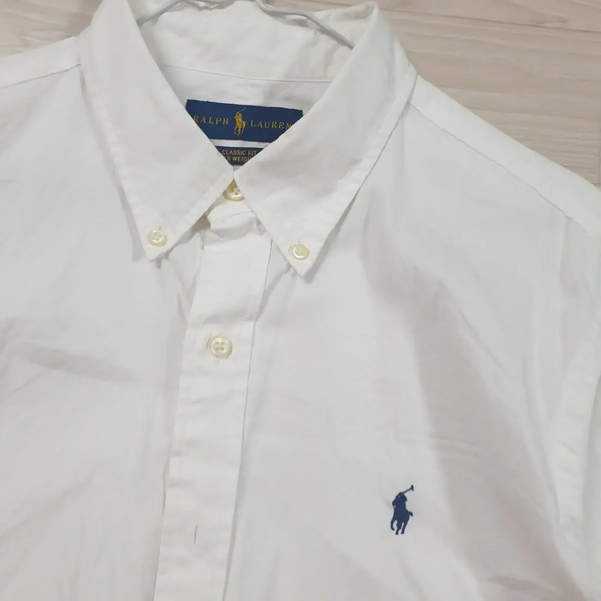 [ QR o ] Polo Ralph Lauren _ 100% cotton _ Poplin shirt (WS)