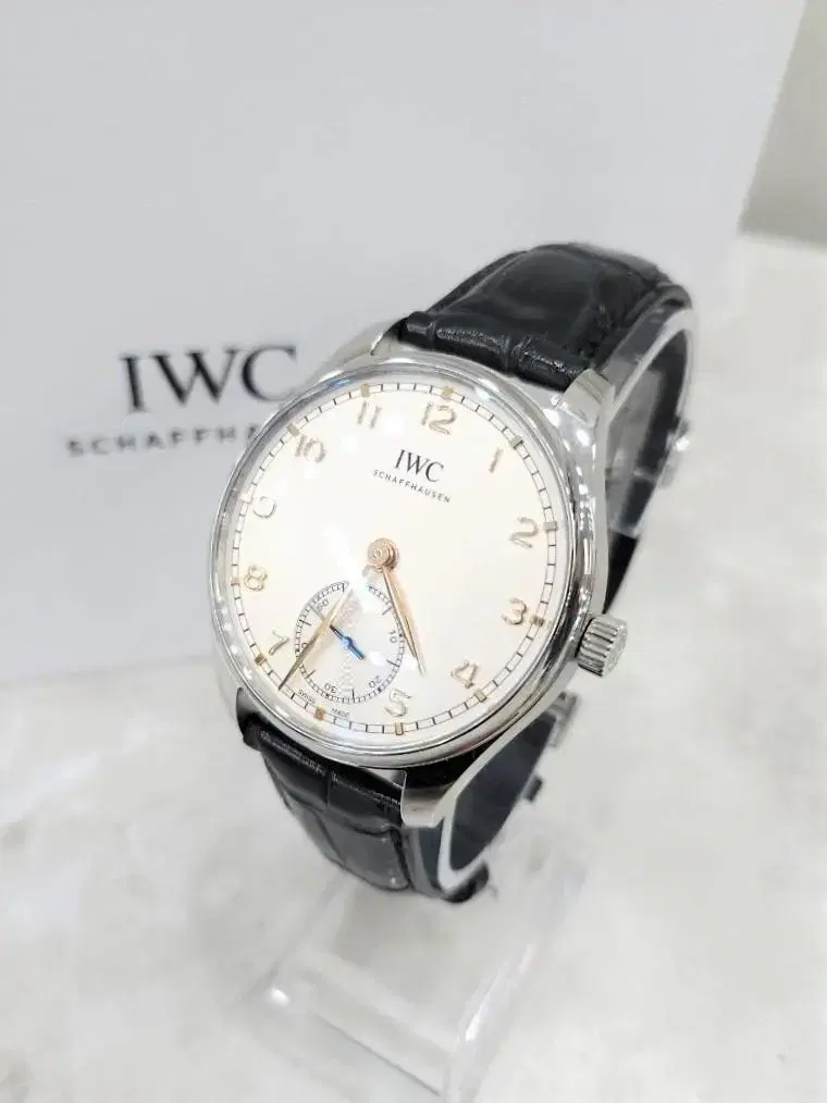 IWC 포르투기저 오토매틱 시계 40mm 골드핸즈