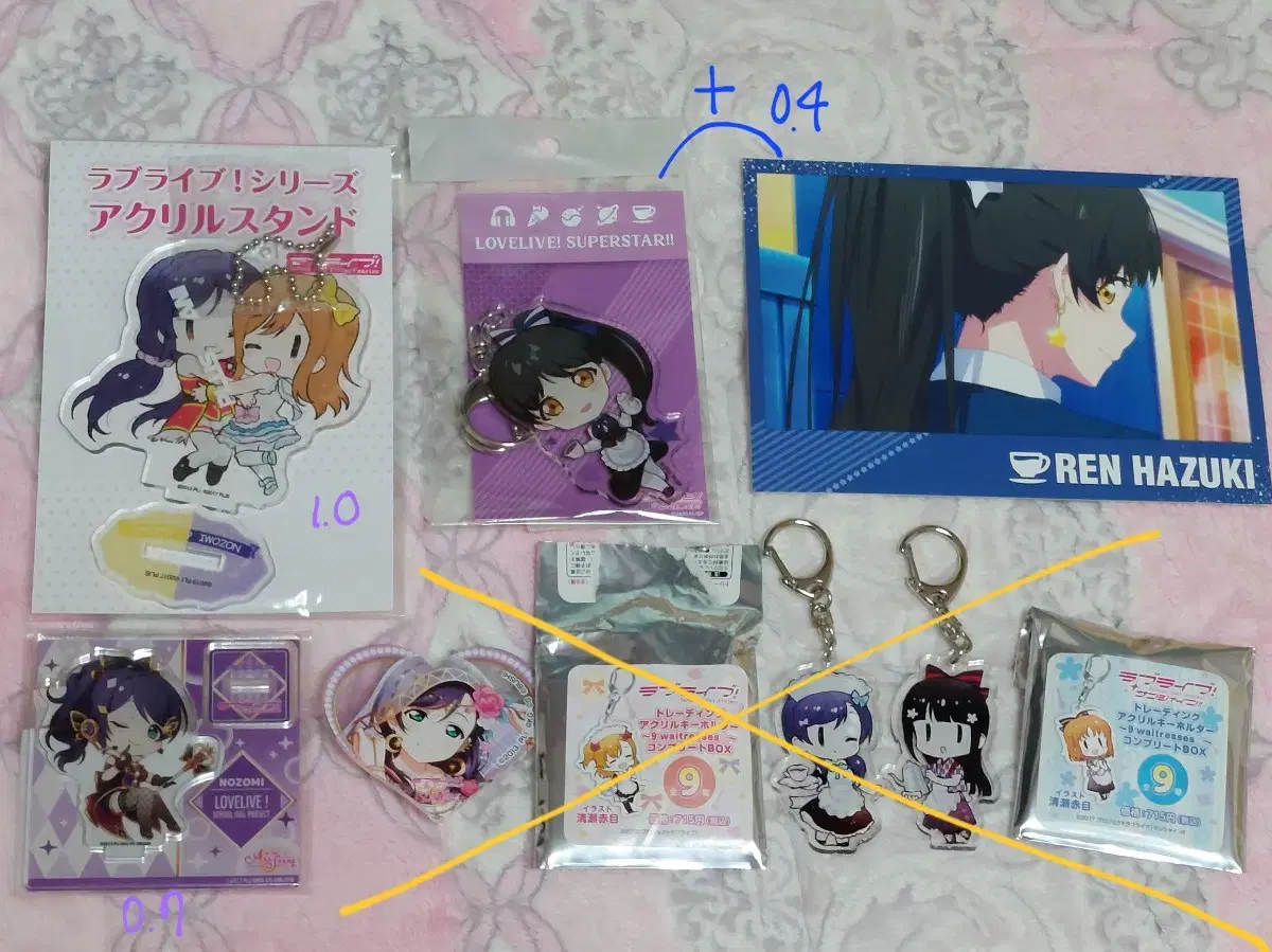 Love Live Muse Riela Nozomi Hanamaru Hazuki Ren Goods Key Holder Acrylic Stand