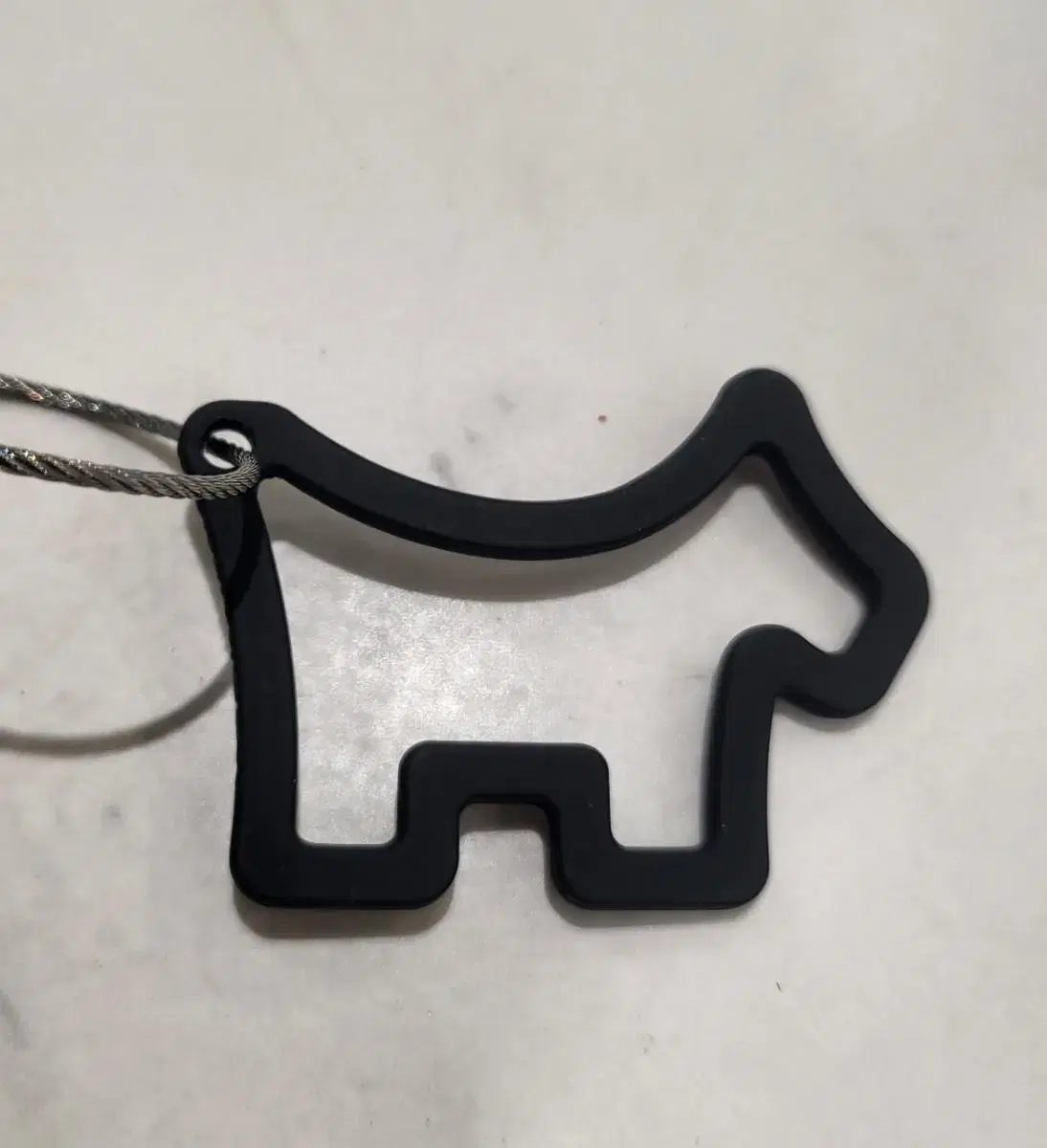 스카티카메론 Rubber Key Fob 블랙 스카티 독