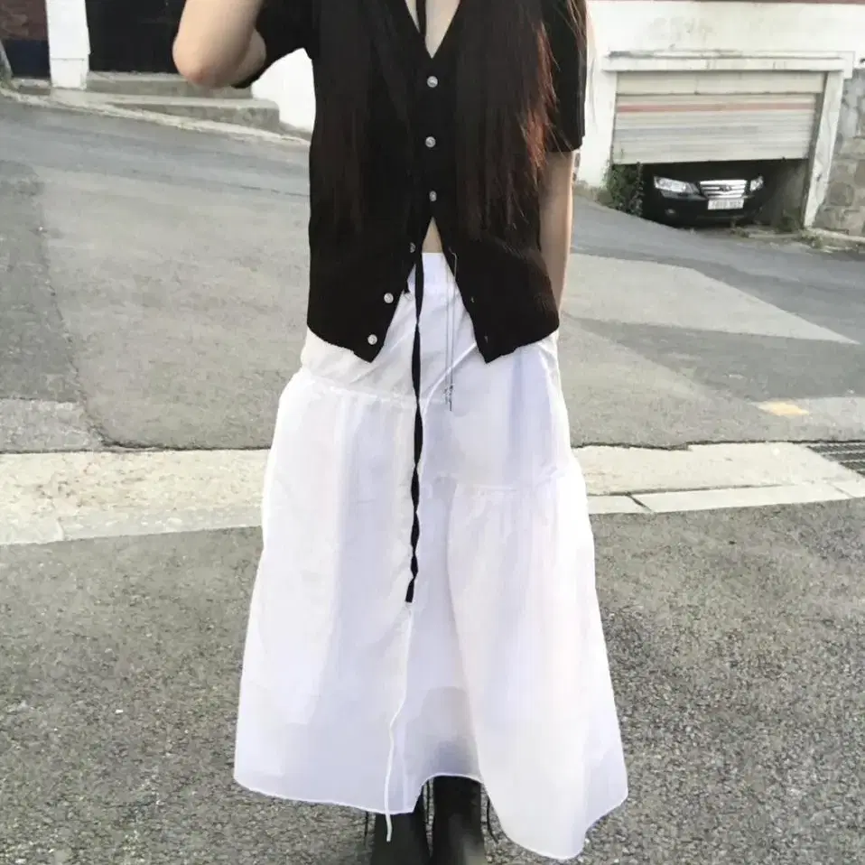 teufti 셔링 스커트 Shirring Skirt