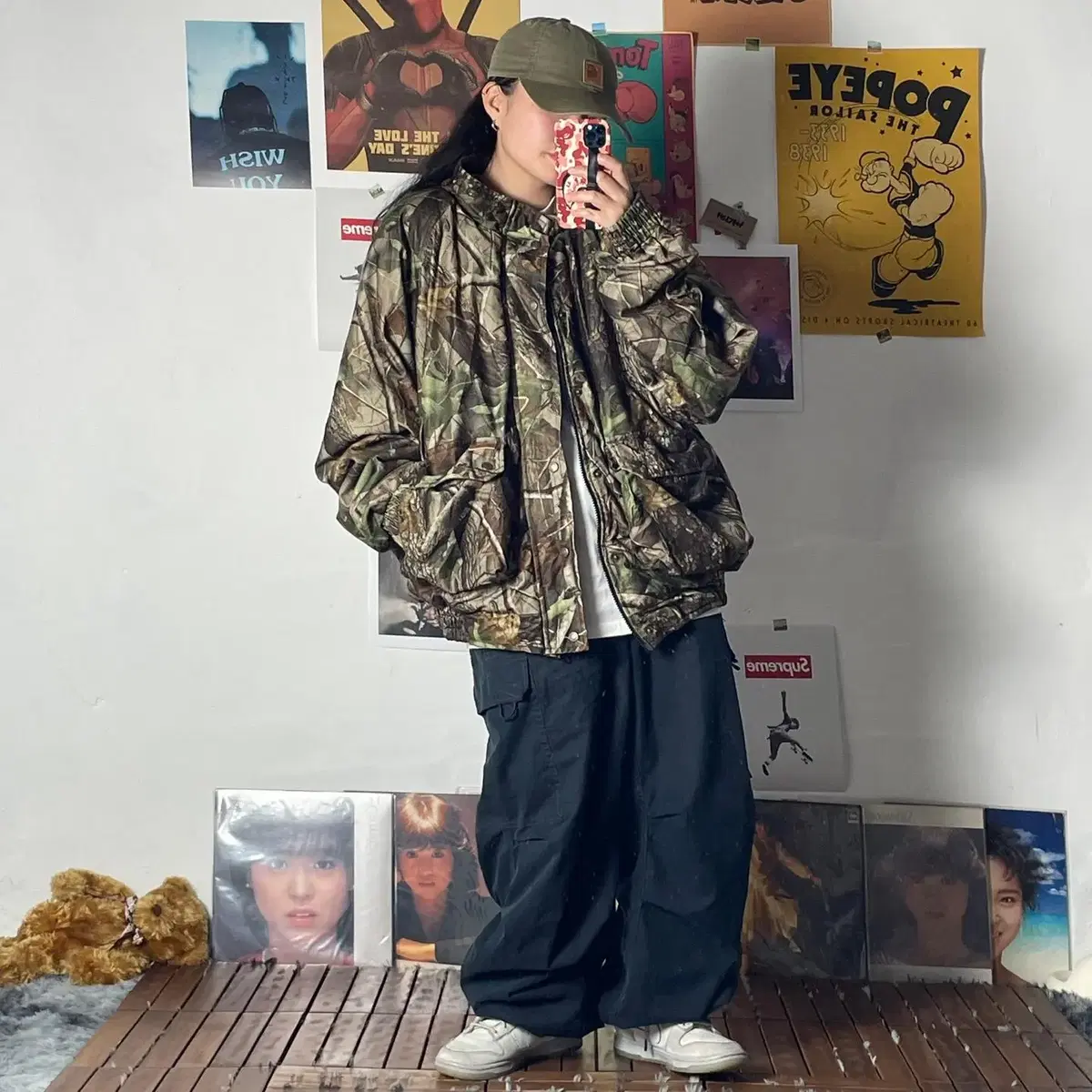 [2XL] 90~00's WOOLRICH 울리치 리얼트리 봄버 자켓