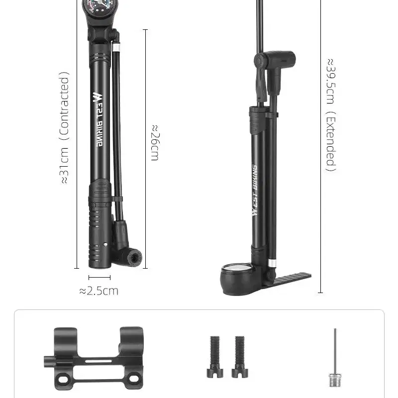 웨스트바이킹 자전거 휴대용 펌프 공기주입기 YP1152