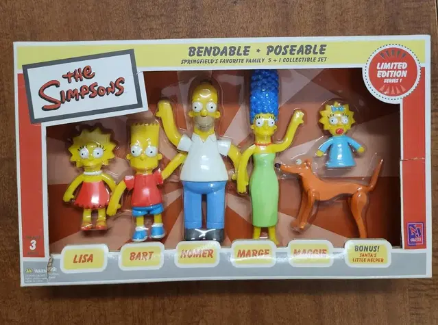 심슨가족 밴더블 토이 (The Simpsons bendable posea