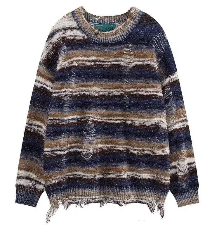 Y2K Vintage Grunge Damage Knit