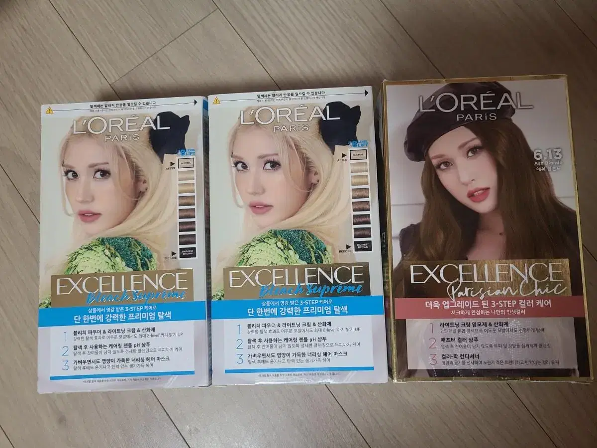 (Unsealed New) L'Oreal Paris Excellence Bleach Supreme + Parisian Chic