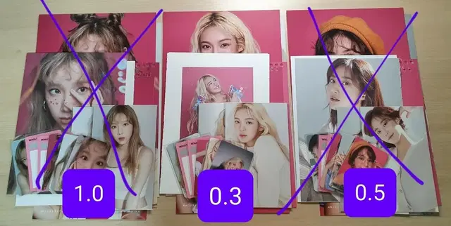 2020 소녀시대 태연 효연 유리 시그 분철 시즌그리팅 포카 포토카드