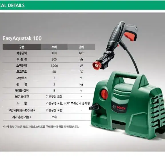 [무료배송] 고압 세척기 100bar 세차기 세차건 청소기 셀프세차기