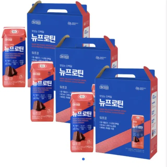 마이밀 마시는 뉴프로틴 딥초코 190ml 16팩 3박스 (총 48팩)