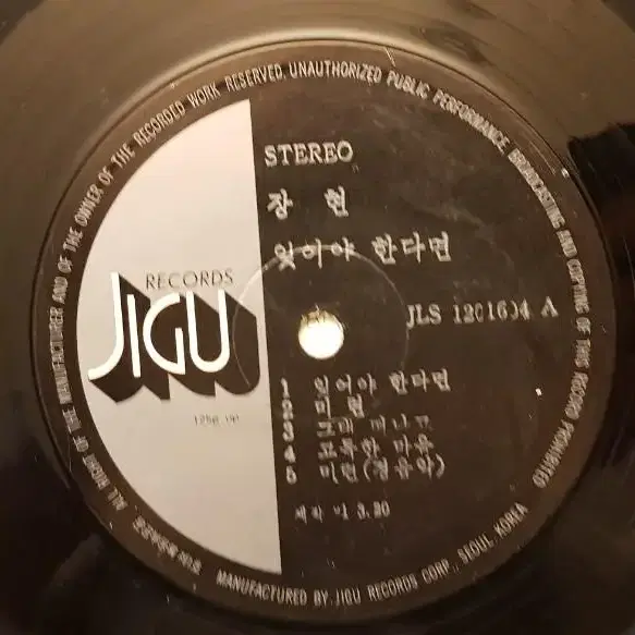 귀한음반/신중현 작곡/초판/장현 대표곡모음 LP